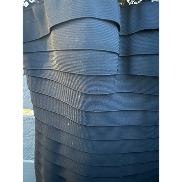 Sherri Hill Mini Dress, Formal, Bandage, Beaded Neckline, Black, Cocktail, Sz 2‎ - Picture 3 of 6